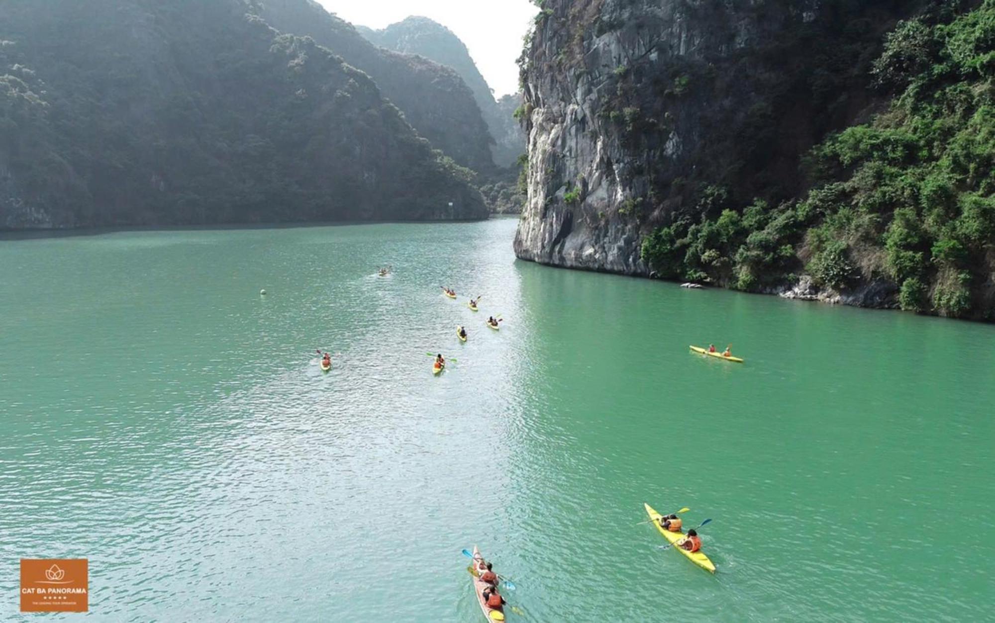 Green Mountain Cat Ba Hotel Dong Khe Sau Экстерьер фото